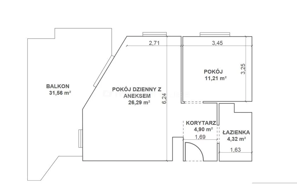 2 pokoje, apartament 46,72 m², piętro 6, oferta nr , SMMEZI786, Poznań, Winogrady, Winogrady, Hawelańska