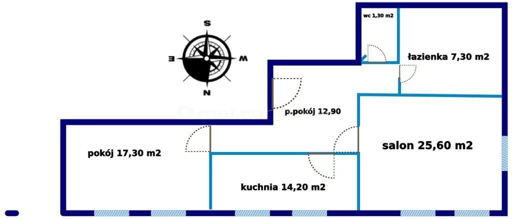 2 pokoje, mieszkanie 81,20 m², piętro 4, oferta nr , SMRAJU557, Jelenia Góra