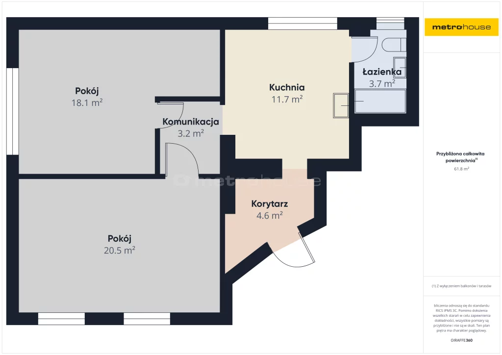 2 pokoje, mieszkanie 65,60 m², parter, oferta nr , SMPULO185, Jerzmanice-Zdrój
