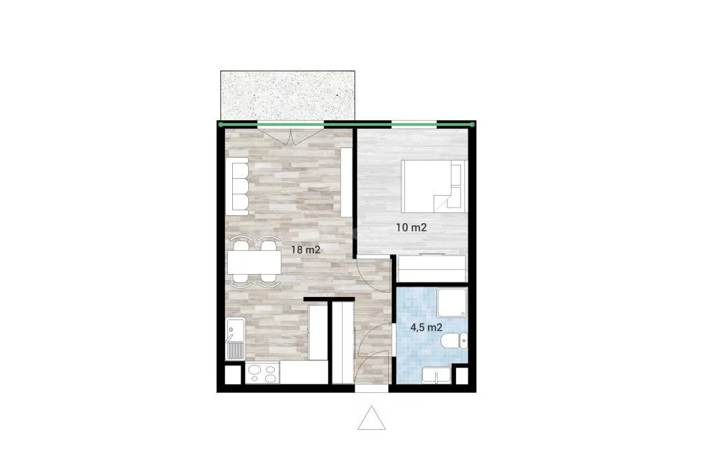 2 pokoje, mieszkanie 38,39 m², piętro 3, oferta nr , SMZEHA726, Warszawa, Wilanów, Wilanów, Klimczaka