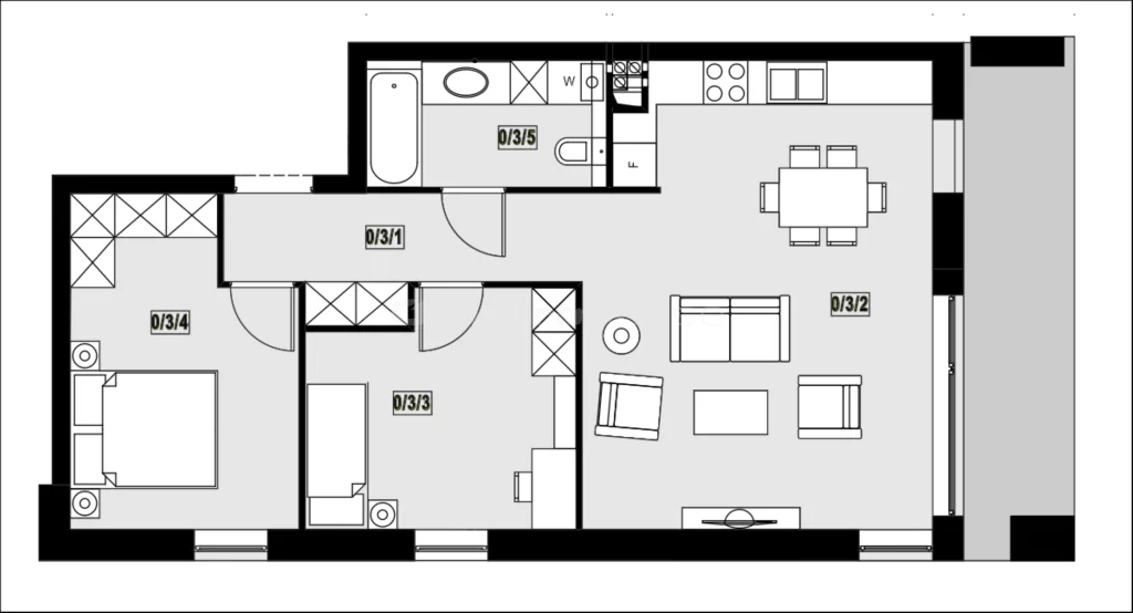 2 pokoje, mieszkanie 39,00 m², piętro 2, oferta nr , SMVOJO948, Warszawa, Mokotów, Mokotów, Konstancińska