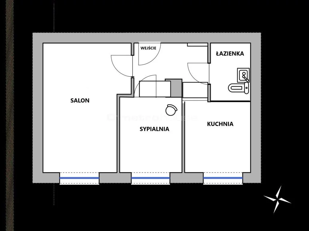 2 pokoje, mieszkanie 35,65 m², piętro 2, oferta nr , SMJUCI700, Biała Podlaska, Kościuszki