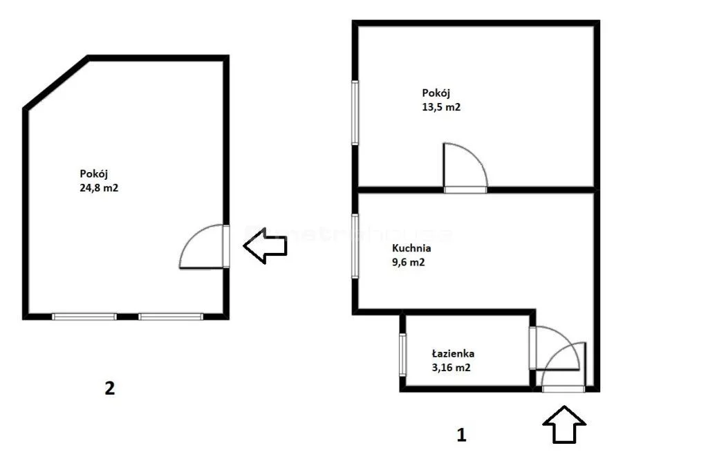 2 pokoje, mieszkanie 51,06 m², piętro 2, oferta nr , XOGU853, Iława, Kościuszki