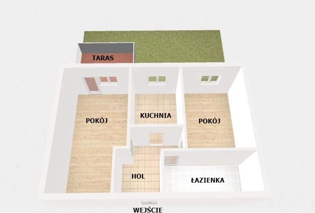 2 pokoje, apartament 48,00 m², parter, oferta nr , SMJEFO991, Kraków, Krowodrza