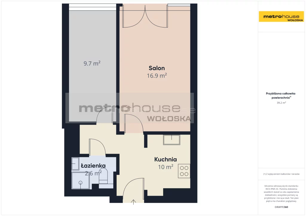 2 pokoje, mieszkanie 39,00 m², piętro 8, oferta nr , SMTABA373, Warszawa, Śródmieście, Śródmieście, Krochmalna