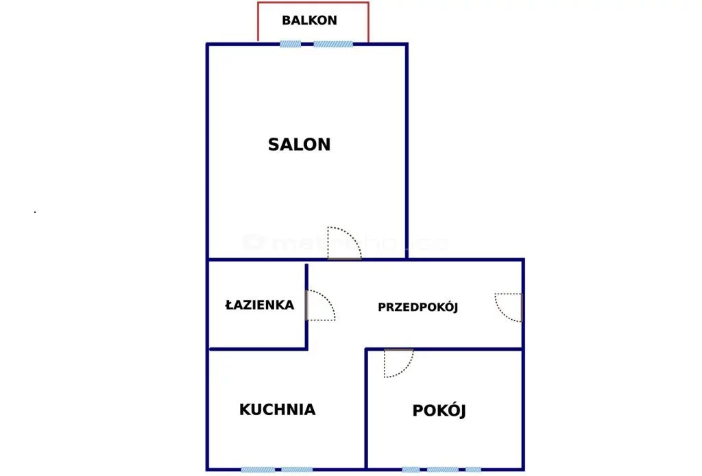 2 pokoje, mieszkanie 46,10 m², piętro 1, oferta nr , SMSUPE648, Łódź, Bałuty, Bałuty