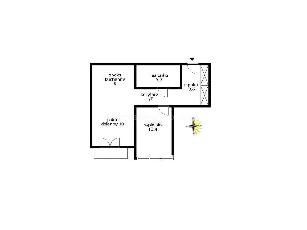 2 pokoje, mieszkanie 52,41 m², piętro 2, oferta nr , SMJAGI216, Łódź, Górna, Górna