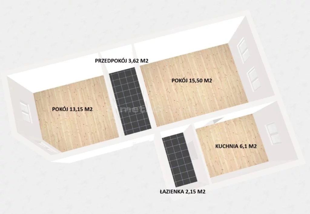 2 pokoje, mieszkanie 40,52 m², piętro 2, oferta nr , SMNICE610, Łódź, Górna, Górna