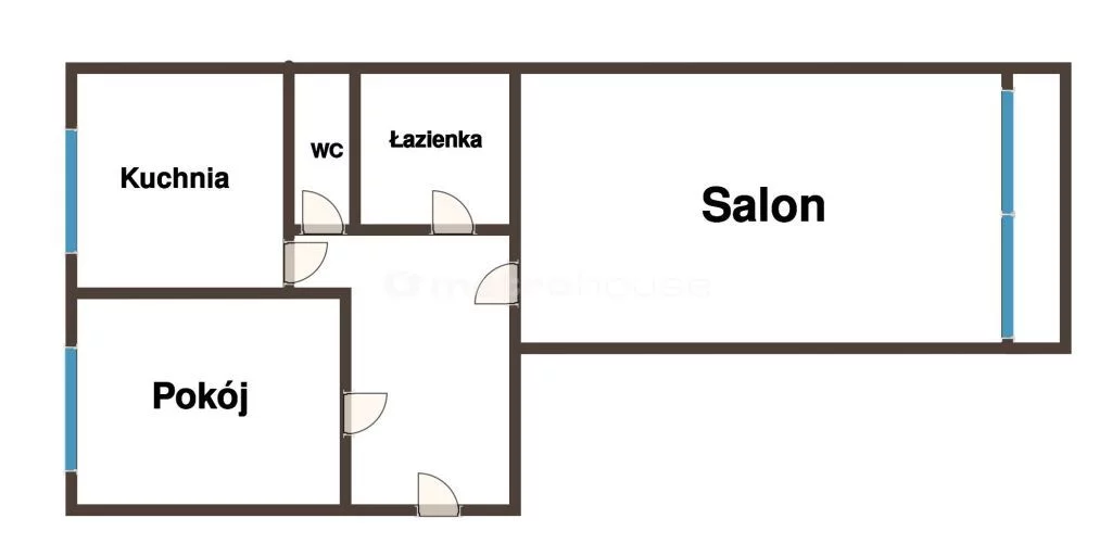2 pokoje, mieszkanie 45,20 m², piętro 3, oferta nr , SMBUNE336, Łódź, Górna, Górna