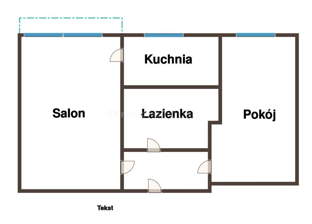 2 pokoje, mieszkanie 31,55 m², piętro 1, oferta nr , SMKOBA478, Łódź, Górna, Górna