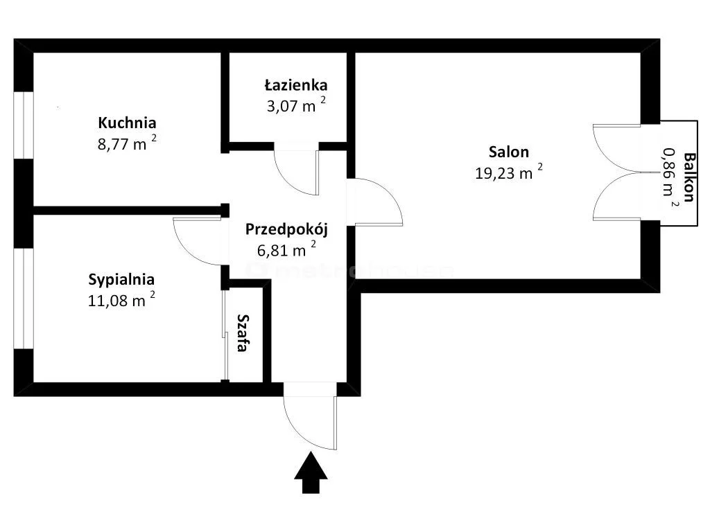 2 pokoje, mieszkanie 49,20 m², piętro 1, oferta nr , SMJAHU479, Gdańsk, Wrzeszcz, Manifestu Połanieckiego