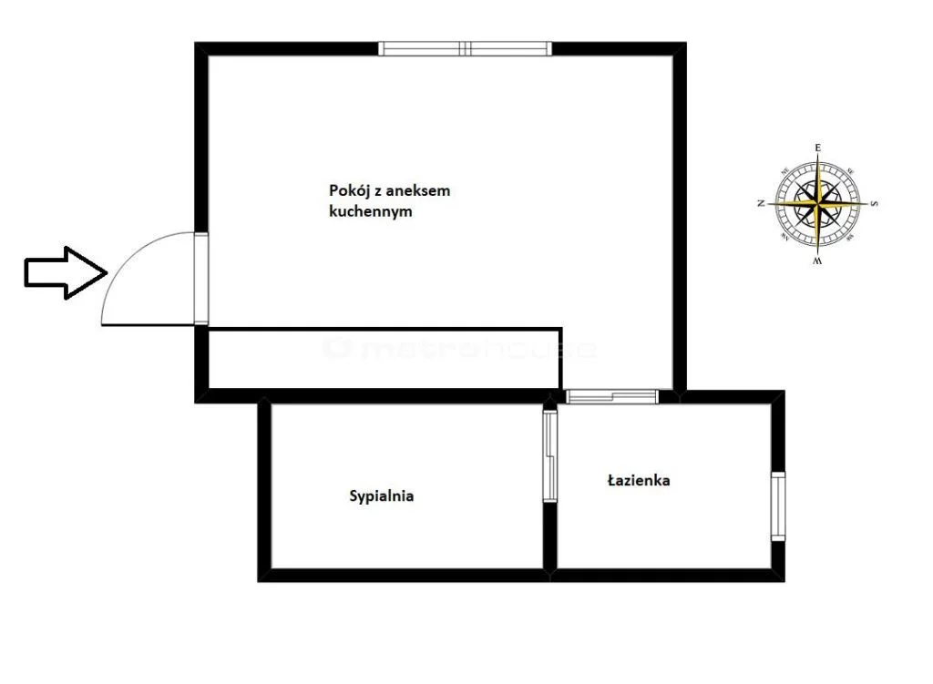 2 pokoje, mieszkanie 21,99 m², parter, oferta nr , NOXI775, Ustka, Marynarki Polskiej
