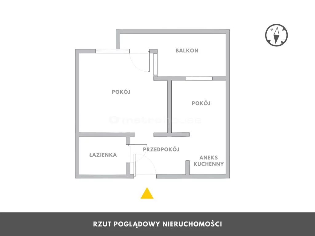 2 pokoje, mieszkanie 38,00 m², piętro 1, oferta nr , SMSERE542, Kołobrzeg, Mazowiecka