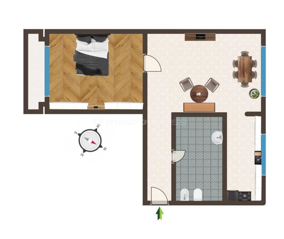2 pokoje, mieszkanie 55,03 m², piętro 3, oferta nr , SMVEJE385, Zabrze, Miarki
