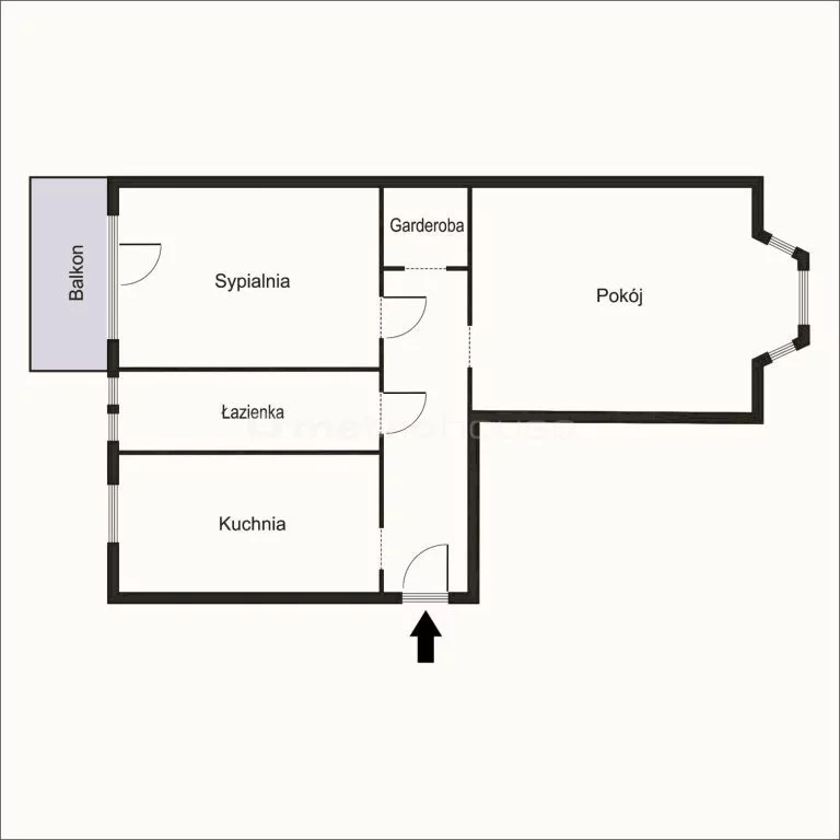 2 pokoje, mieszkanie 72,00 m², piętro 2, oferta nr , JOGO236, Gorzów Wielkopolski, Mickiewicza