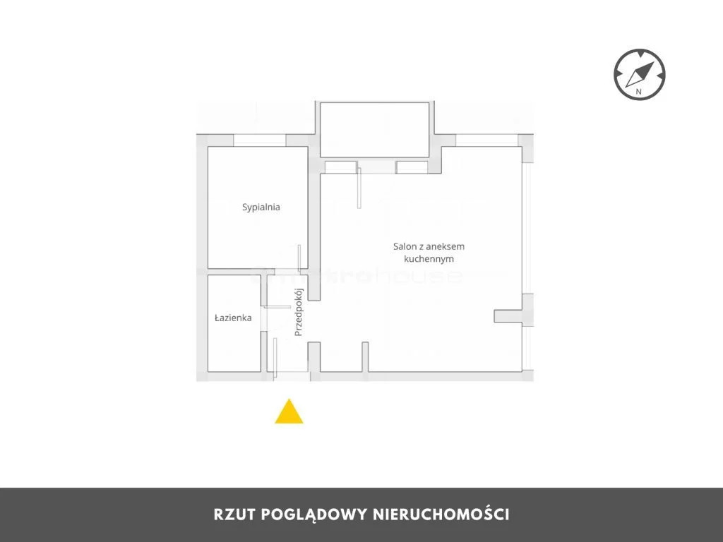 2 pokoje, apartament 51,52 m², piętro 1, oferta nr , SMGARU308, Sarbinowo, Nadmorska