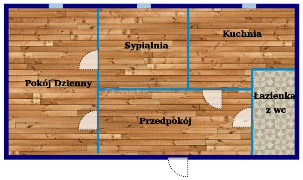 2 pokoje, mieszkanie 36,60 m², piętro 1, oferta nr , WIGE575, Tomaszów Mazowiecki, Nadrzeczna
