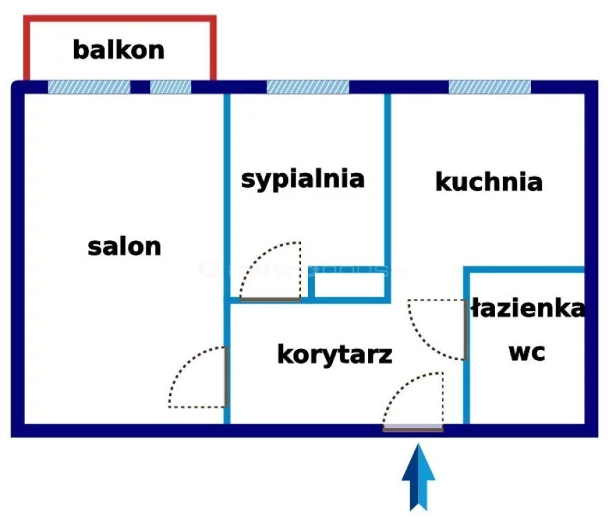 2 pokoje, mieszkanie 45,00 m², piętro 4, oferta nr , SMFIKI348, Skarżysko-Kamienna, Niepodległości