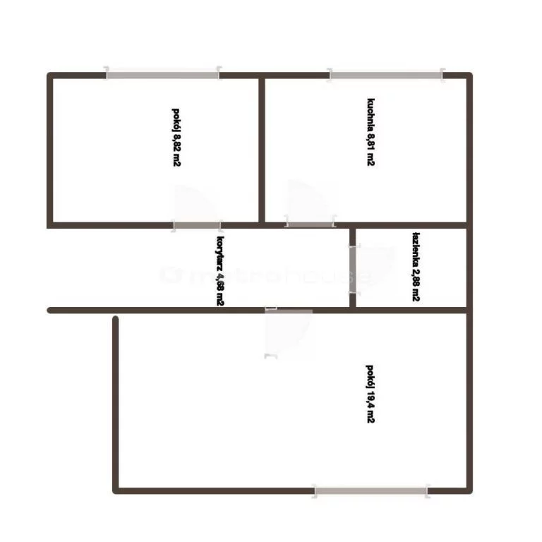 2 pokoje, mieszkanie 43,90 m², piętro 3, oferta nr , SMGULO704, Oleśnica