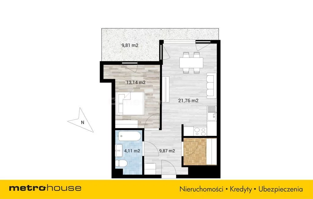 2 pokoje, mieszkanie 48,82 m², piętro 4, oferta nr , SMRUJA874, Warszawa, Wola, Wola, Ordona