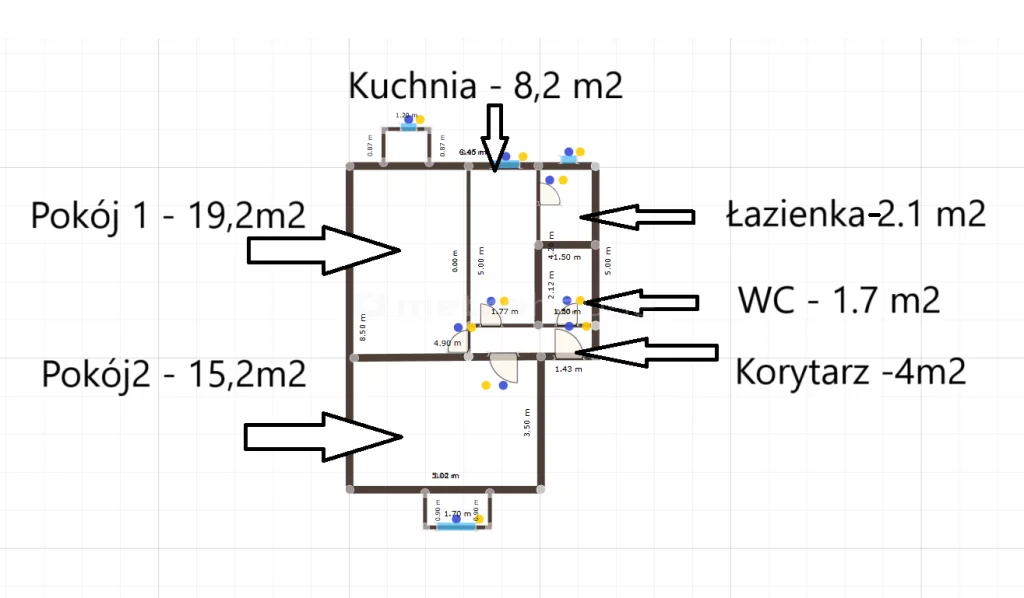 2 pokoje, mieszkanie 50,40 m², piętro 2, oferta nr , SMZALE716, Słupsk, Piłsudskiego