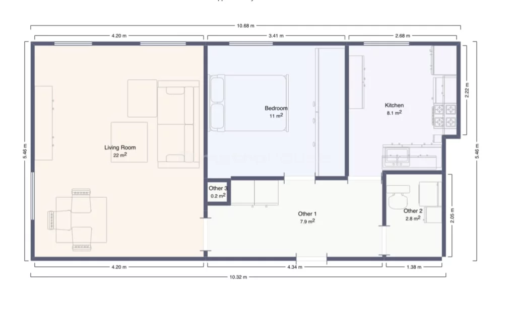 2 pokoje, mieszkanie 52,55 m², piętro 1, oferta nr , SMLOKI183, Bolesławiec, Prusa