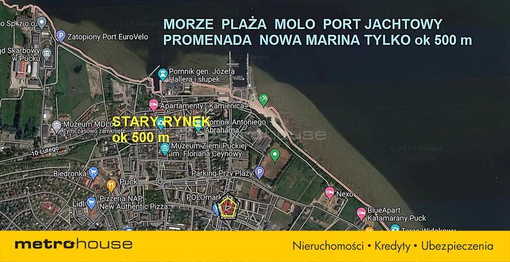 2 pokoje, mieszkanie 41,66 m², piętro 1, oferta nr , SMVEZO247, Puck, Przebendowskiego
