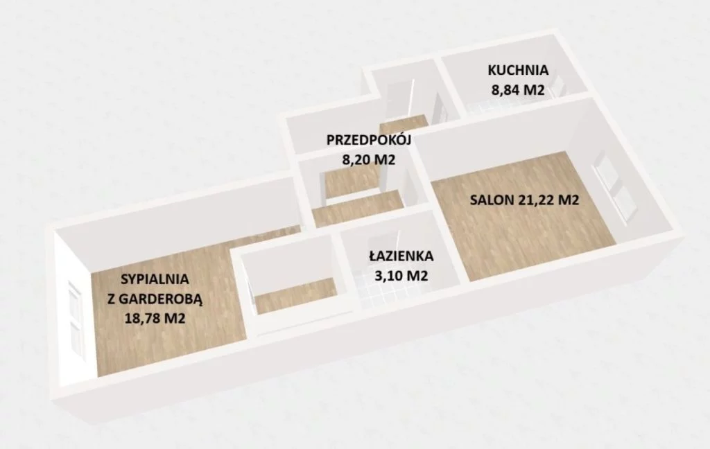 2 pokoje, mieszkanie 60,72 m², piętro 4, oferta nr , SMFOMO826, Łódź, Śródmieście, Śródmieście, Przybyszewskiego