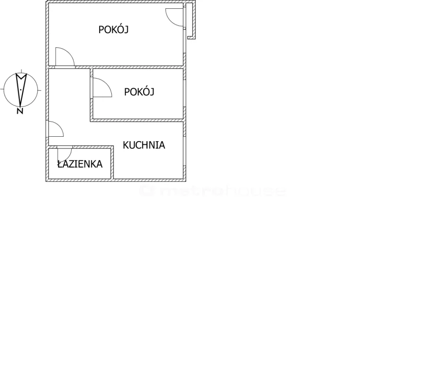 2 pokoje, mieszkanie 42,00 m², piętro 1, oferta nr , SMKATY151, Rąbino