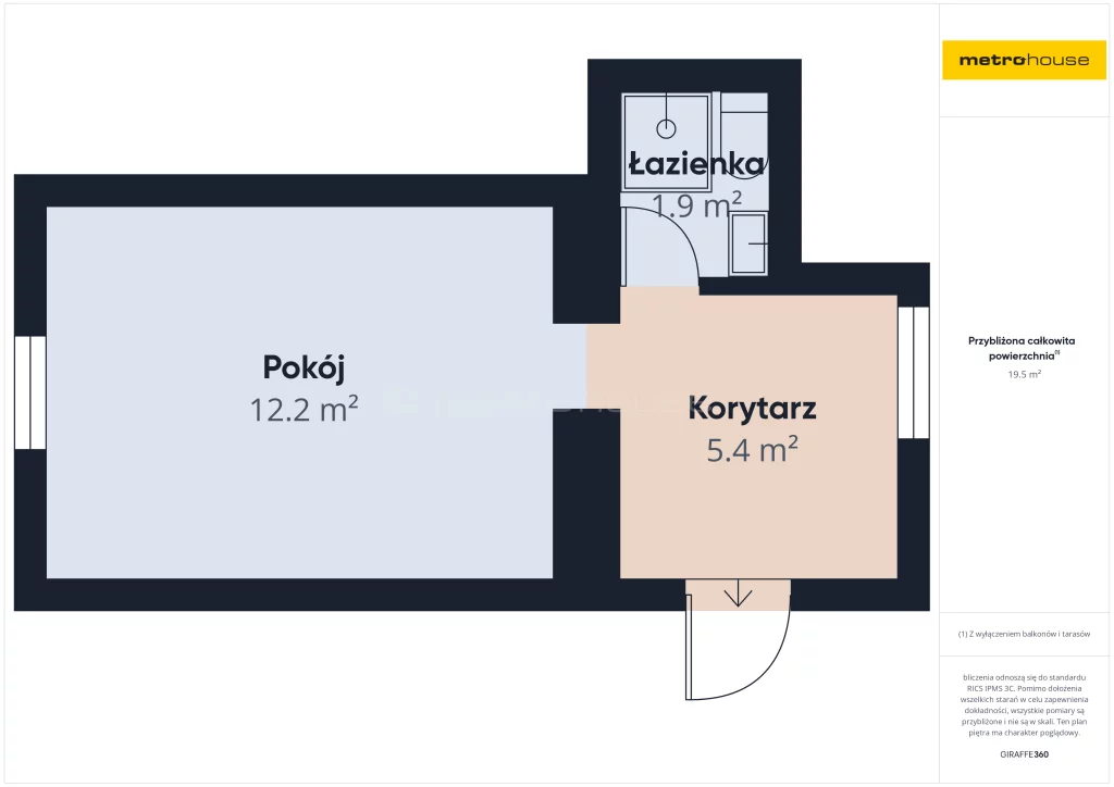 2 pokoje, mieszkanie 22,20 m², parter, oferta nr , SMCULI499, Radostów Średni