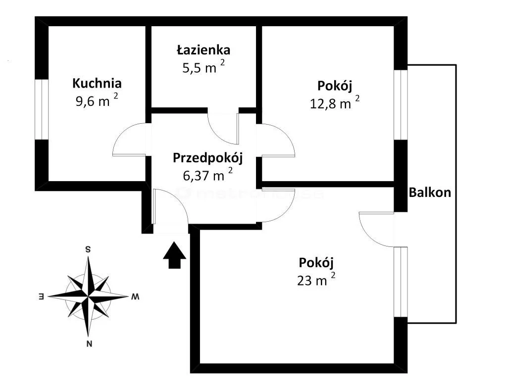 2 pokoje, mieszkanie 57,22 m², piętro 2, oferta nr , SMHILY784, Radom, Rapackiego