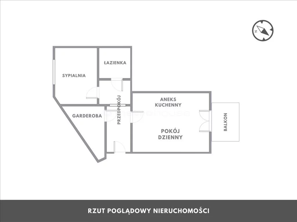 2 pokoje, mieszkanie 56,69 m², piętro 1, oferta nr , MELI304, Zieleniewo, Różana