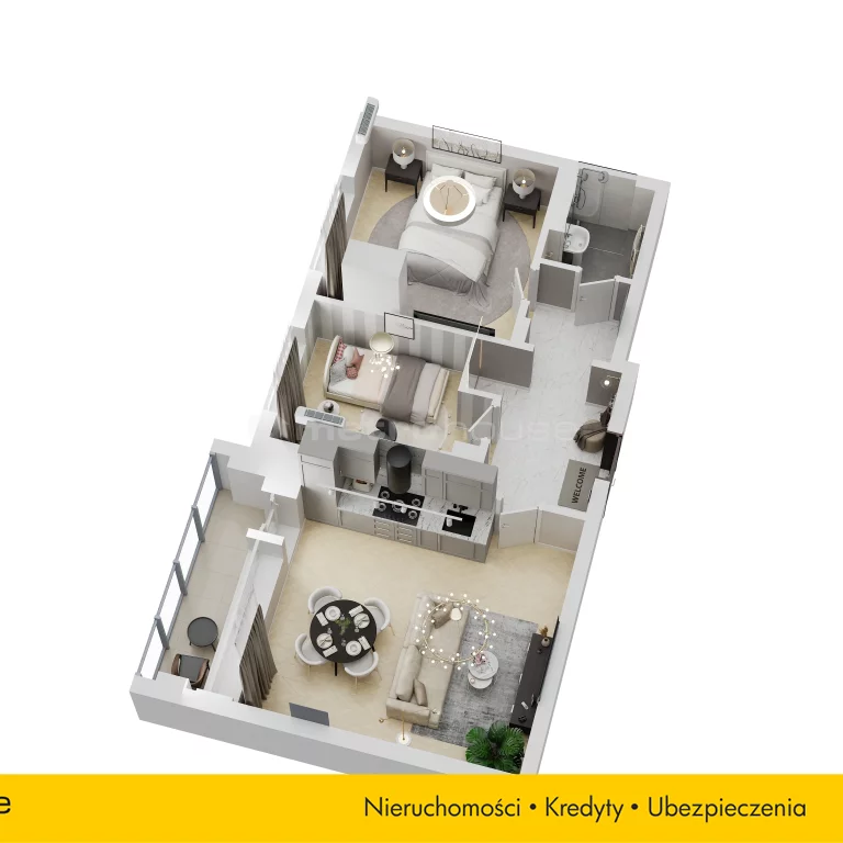 2 pokoje, mieszkanie 49,91 m², piętro 10, oferta nr , SMPAZA673, Warszawa, Bemowo, Bemowo, Rozłogi