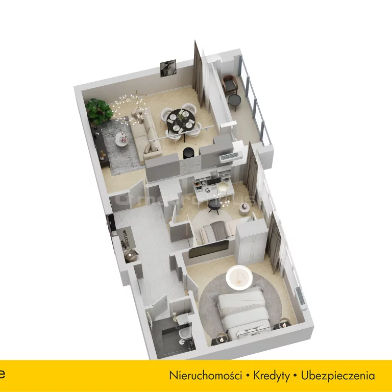 2 pokoje, mieszkanie 49,91 m², piętro 10, oferta nr , SMPAZA673, Warszawa, Bemowo, Bemowo, Rozłogi