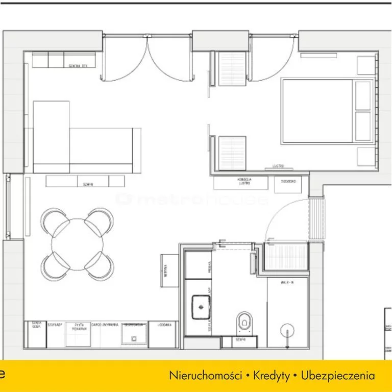 2 pokoje, mieszkanie 44,20 m², parter, oferta nr , SMSOBI307, Olecko, Rzeźnicka