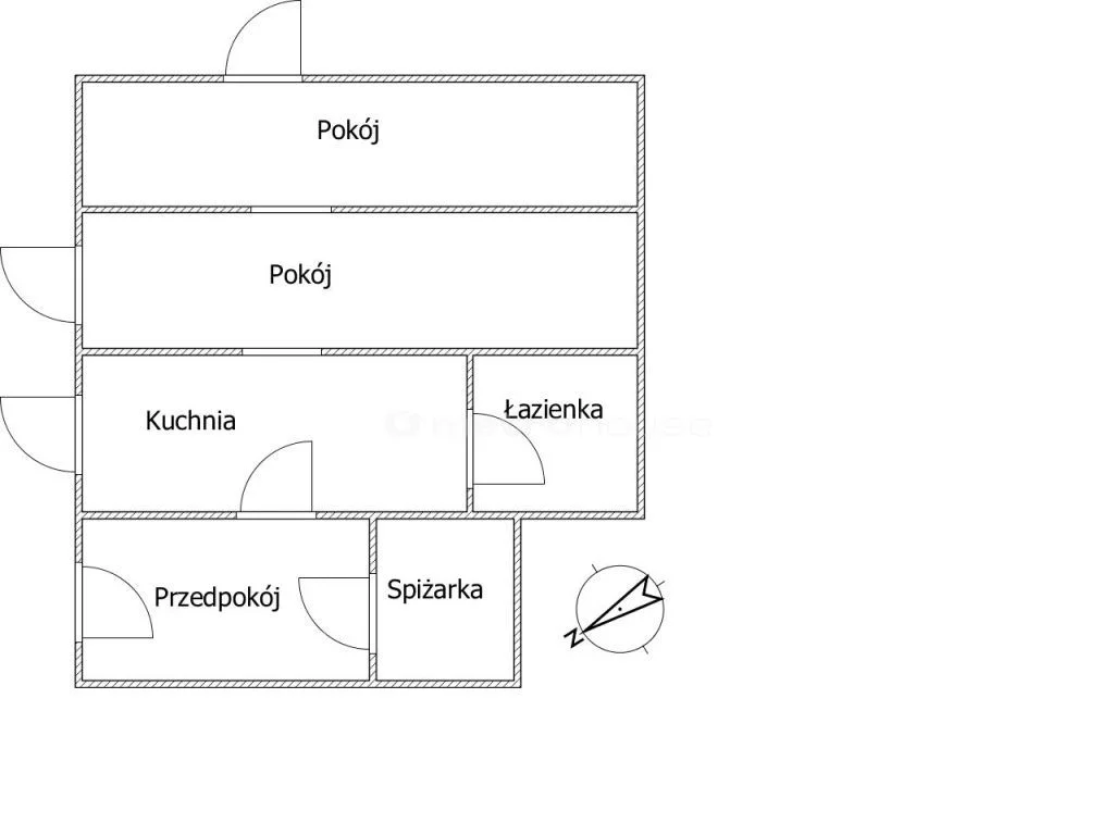 2 pokoje, mieszkanie 53,00 m², parter, oferta nr , ZUCY788, Rzyszczewo