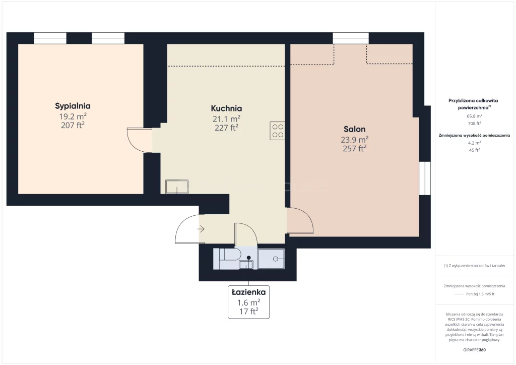 2 pokoje, mieszkanie 86,10 m², piętro 1, oferta nr , SMRABE619, Węgliniec, Sikorskiego