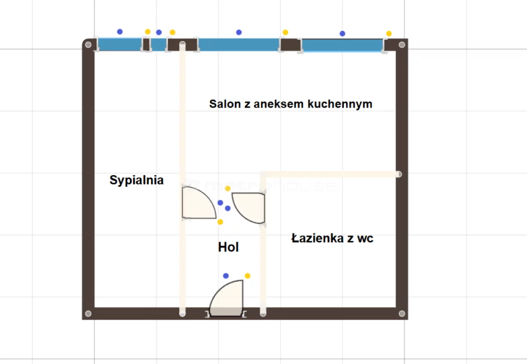 2 pokoje, mieszkanie 38,90 m², piętro 1, oferta nr , SMHABE107, Głowno, Słowackiego