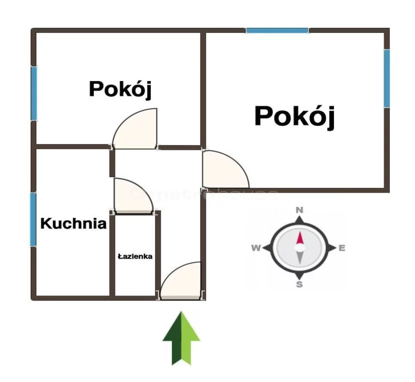 2 pokoje, mieszkanie 56,00 m², parter, oferta nr , SMMUPO223, Zabrze, Spichrzowa