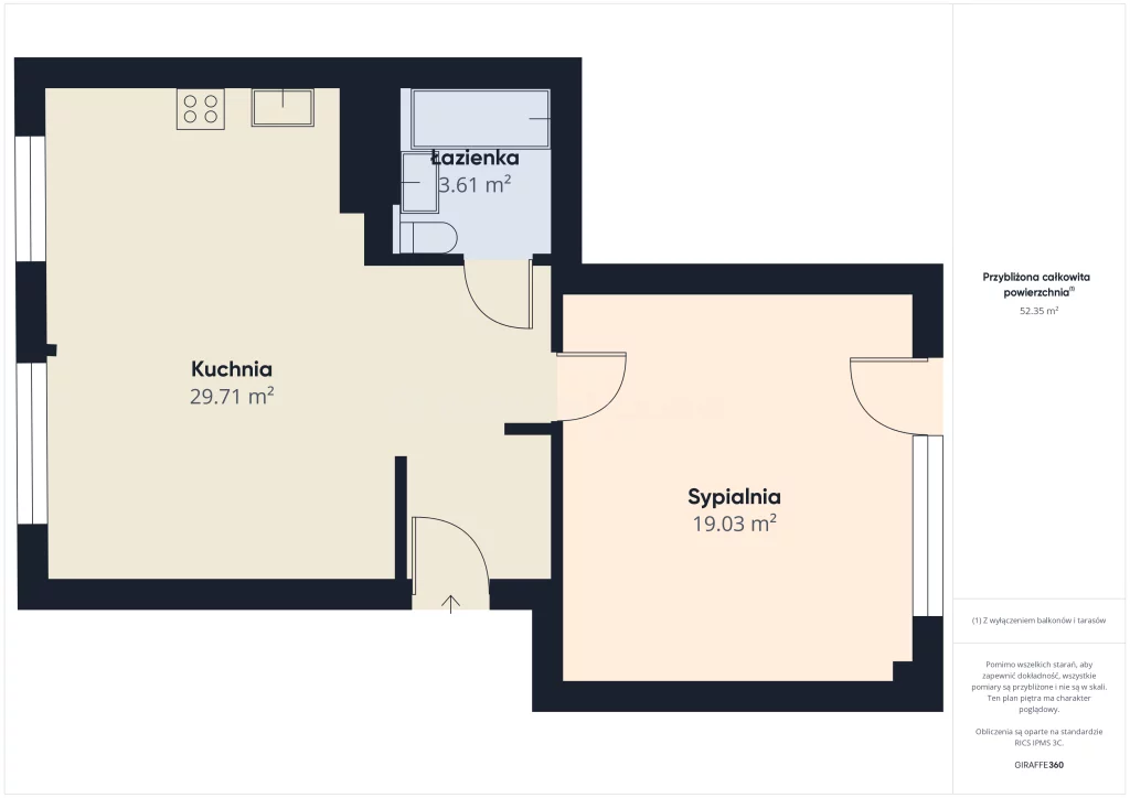 2 pokoje, mieszkanie 51,00 m², piętro 4, oferta nr , SMFUMI376, Łazy, Spółdzielcza