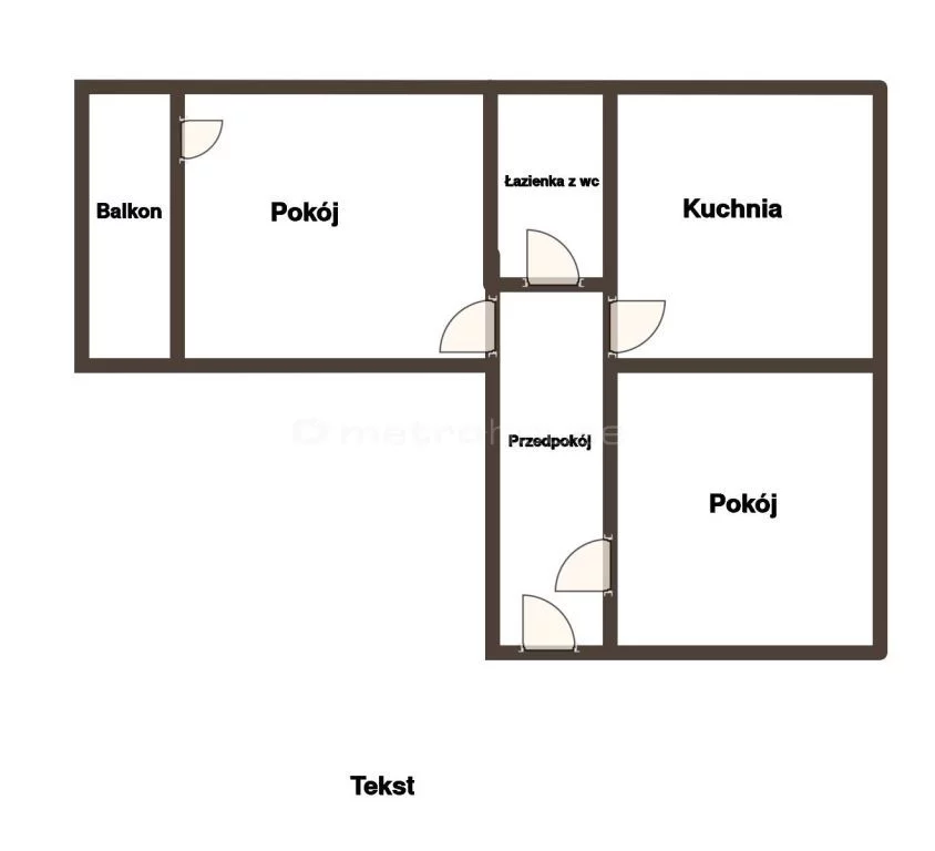 2 pokoje, mieszkanie 42,62 m², piętro 1, oferta nr , SMDEFI646, Ustka, Sprzymierzeńców