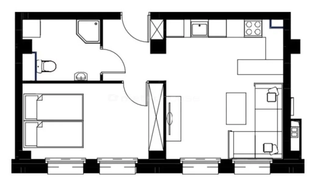 2 pokoje, mieszkanie 38,43 m², piętro 3, oferta nr , SMNATY952, Stargard
