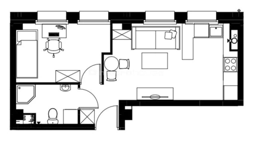 2 pokoje, mieszkanie 31,44 m², piętro 4, oferta nr , SMGETO258, Stargard