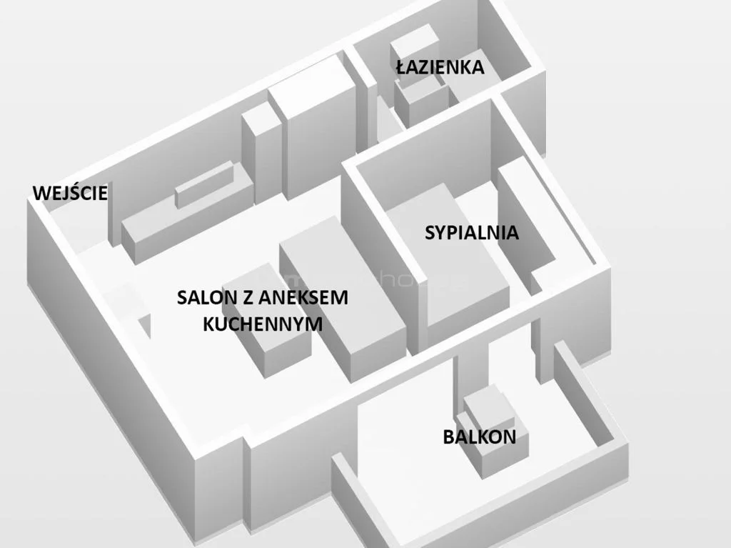 2 pokoje, mieszkanie 34,37 m², piętro 2, oferta nr , SMFUNU362, Żywiec, Stawy