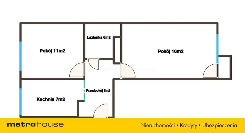 2 pokoje, mieszkanie 45,00 m², piętro 1, oferta nr , SMMETU887, Gorzów Wielkopolski, Strzelecka