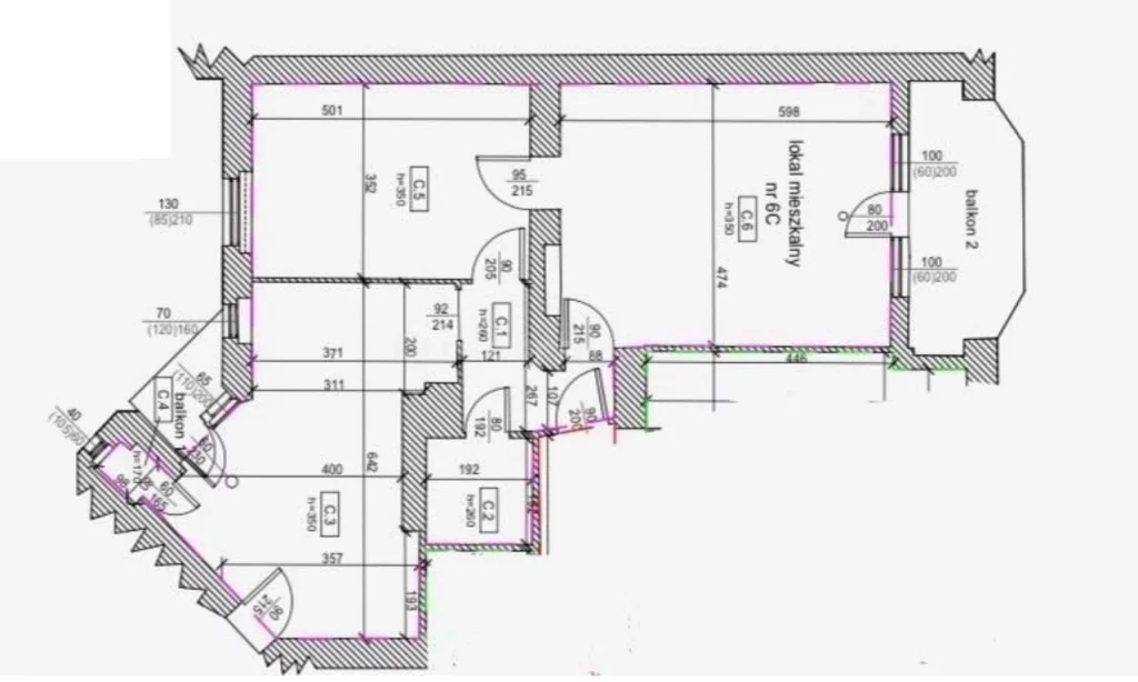 2 pokoje, mieszkanie 85,50 m², piętro 2, oferta nr , SMSOMA265, Katowice, Śródmieście, Stwosza
