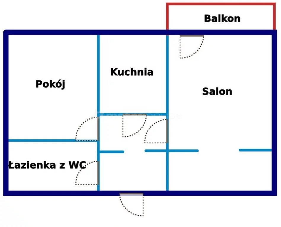 Mieszkanie na sprzedaż, 39,70 m², 2 pokoje, 3 piętro, oferta nr SMRUGA383