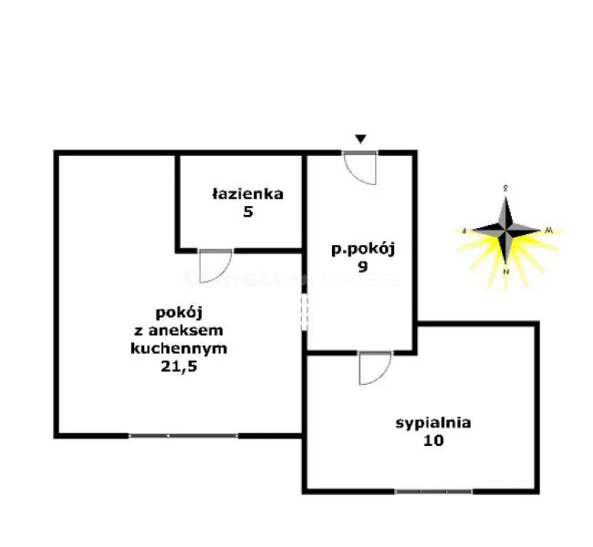 2 pokoje, mieszkanie 45,50 m², parter, oferta nr , CITO859, Szklarska Poręba