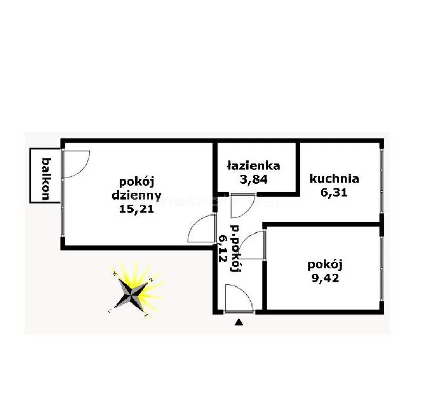 2 pokoje, mieszkanie 40,00 m², piętro 5, oferta nr , RAZU491, Włocławek, Toruńska