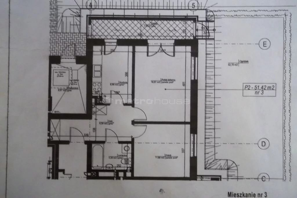 2 pokoje, apartament 50,90 m², parter, oferta nr , SMFILA606, Łódź, Śródmieście, Śródmieście, Tylna